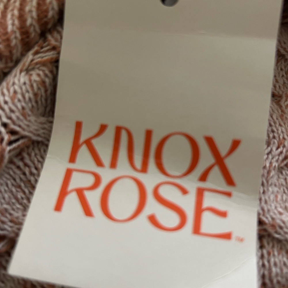Knox Rose Cream Off-the-Shoulder Sweater with Chunky Knit - Picture 2 of 8